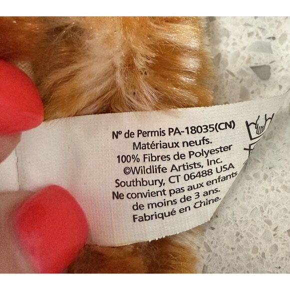 Eco Pals Hand Puppet 12" Giraffe Plush Toy By Wildlife Artists Imaginative Fun - Picture 6 of 9